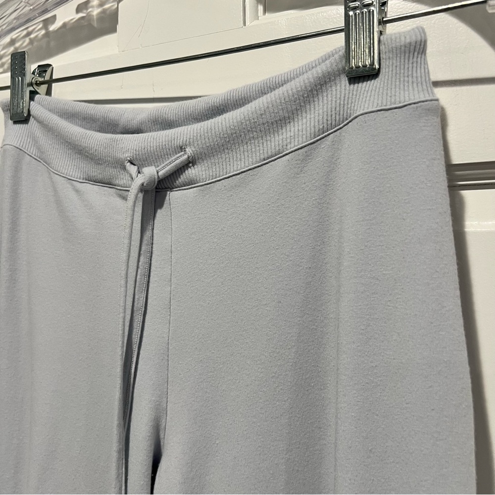 Skims 2 Piece Set Zen Blue Straight Leg Pant Long Sleeve T-Shirt XS - Picture 8 of 11